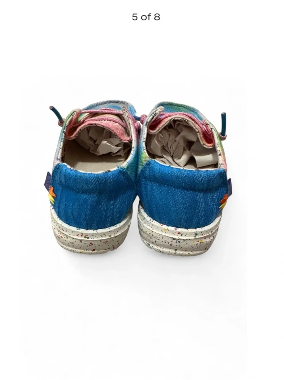 Hey Dude Wendy Toddler Dreamer Tie Dye Slip-On Moc-Toe Shoes